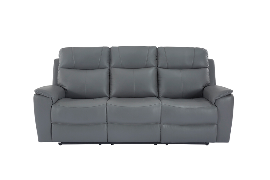 RC-2424 faux læder manual dobbeltsidet hvilestol sofa vedhæftet puder