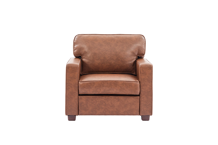 PU imiteret læder sofa, stol(SF021-BR-S)/Loveseat(SF021-BR-M)/Sofa(SF021-BR-L)