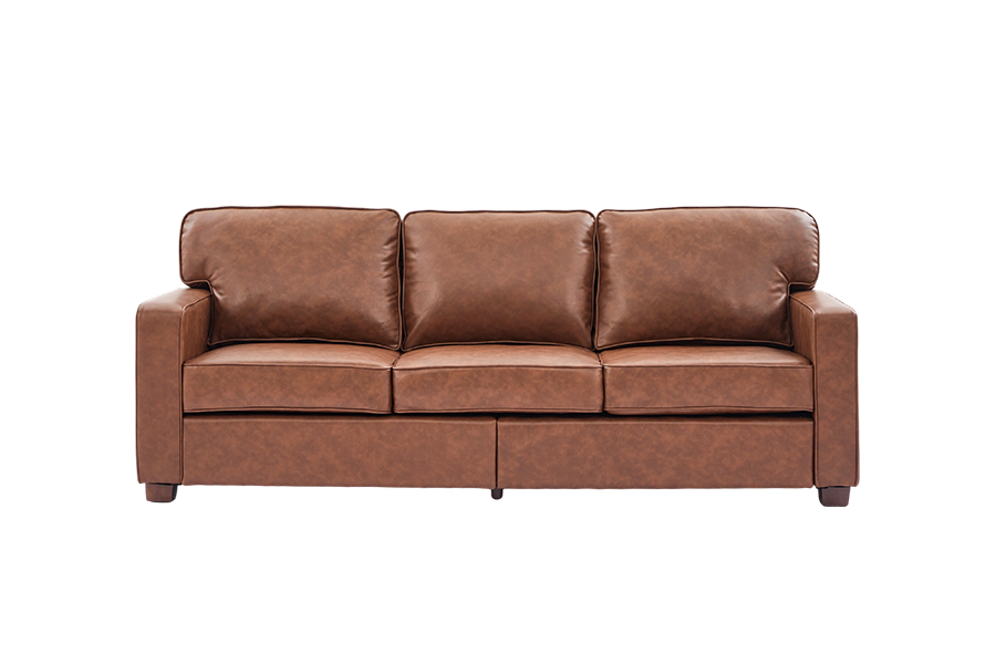PU imiteret læder sofa, stol(SF021-BR-S)/Loveseat(SF021-BR-M)/Sofa(SF021-BR-L)